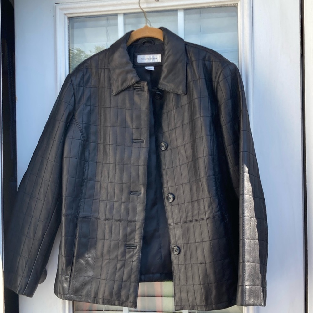 Preston & York Leather Jacket Sz L